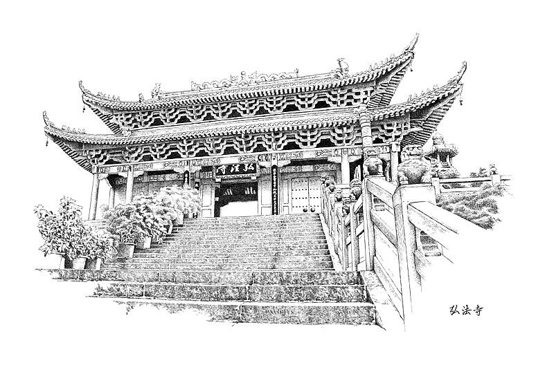 楚歌钢笔画-风景系列（图ZMTIxNDMwMjQ=） - 艺术插画 - 站酷设计师楚歌76原创素材 - 站酷ZCOOL
