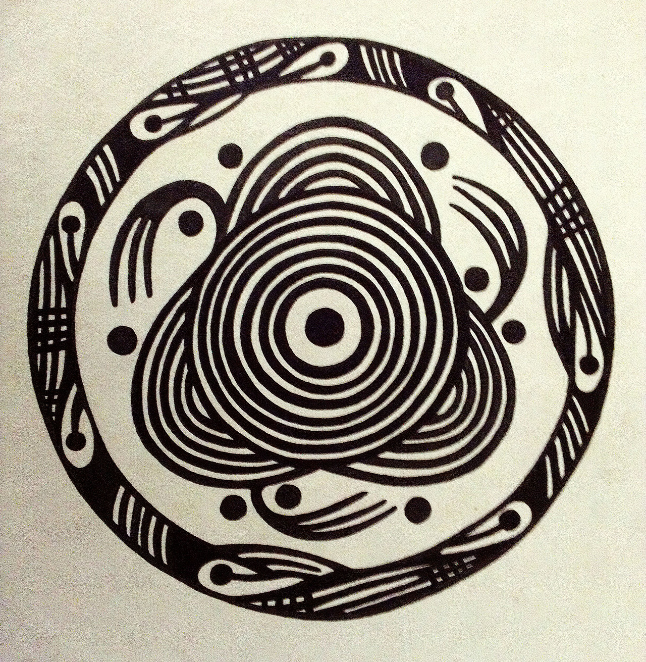 原始时期 彩陶纹 手工临摹