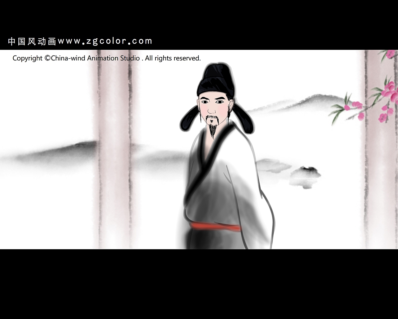 水墨动画-桃花仙（图ZMjU5NDM3NzA4） - 动画片 - 站酷设计师中国风动画原创素材 - 站酷ZCOOL