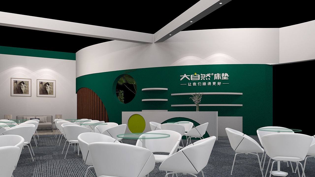 大自然床垫展位