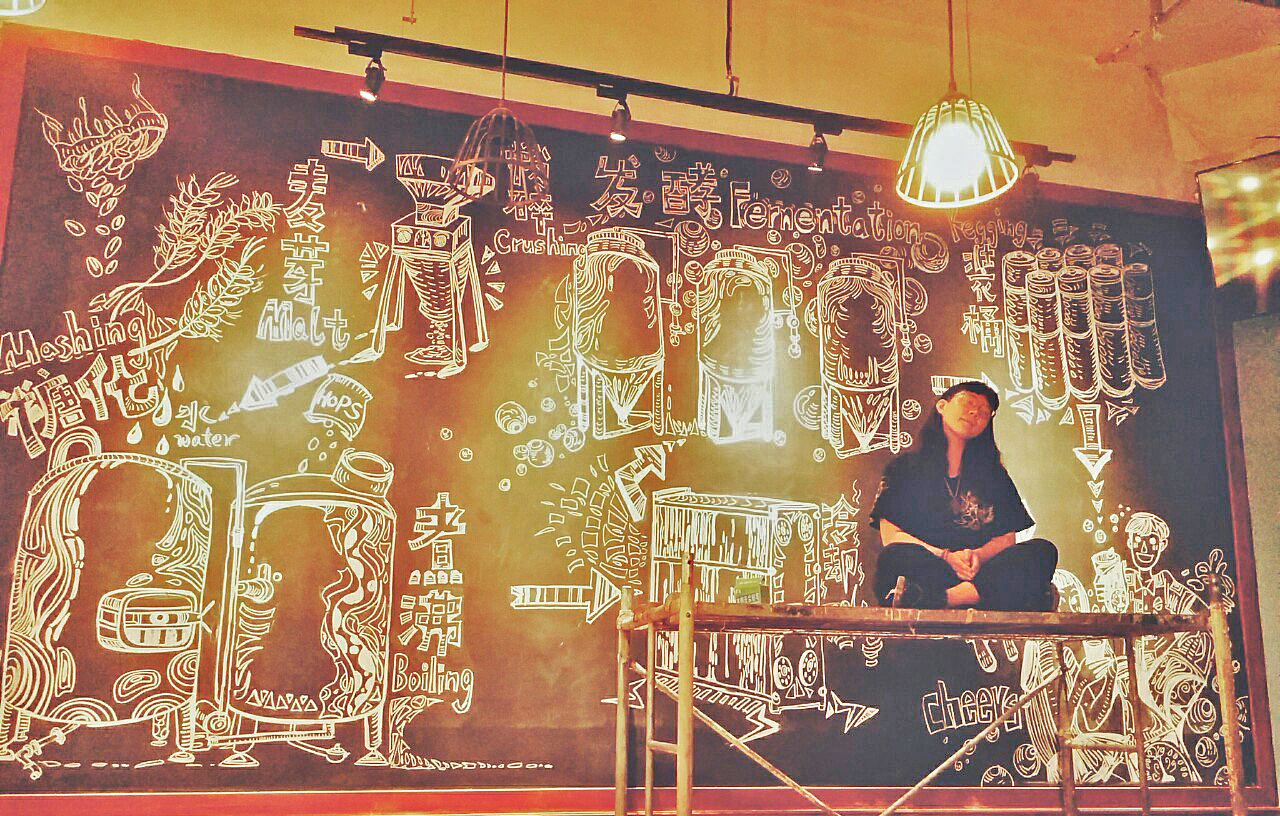 我的精酿啤酒商业插画总结【logo 墙绘 插画 周边】