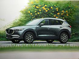 【寫生汽車手繪】馬自達CX5，用馬克筆畫純植物的背景