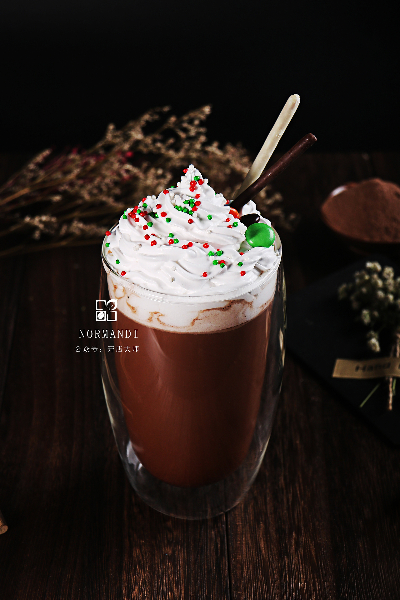 饮品和红茶冻拍摄