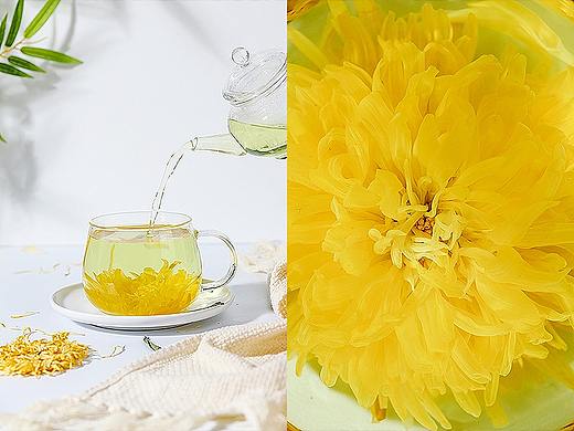 金丝皇菊花茶胎菊贡菊金银花祛火茶黄菊养生茶水花草茶