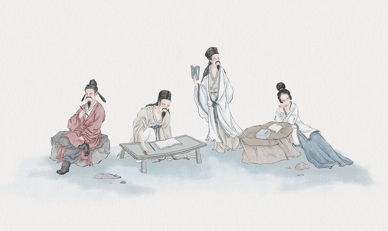 诗经插图（图ZMzgxMjQ1MzA4） - 绘本 - 站酷设计师小红帽lh原创素材 - 站酷ZCOOL