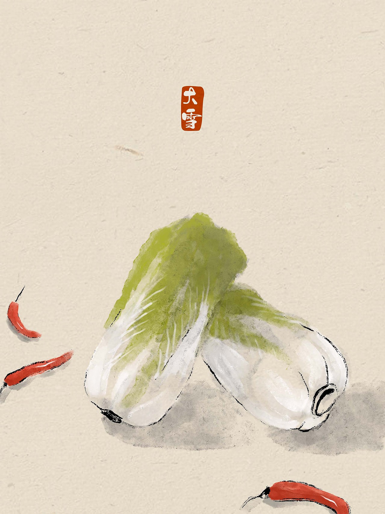 二十四节气中国风插画(完整版)