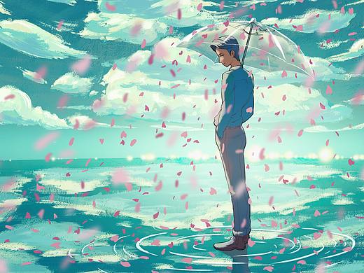 平静的内心，偶尔也会翻起一些波澜。（个人主页-ZNDA4MzQ2MTY=） - 艺术插画 - 站酷设计师小武大人原创素材 - 站酷ZCOOL