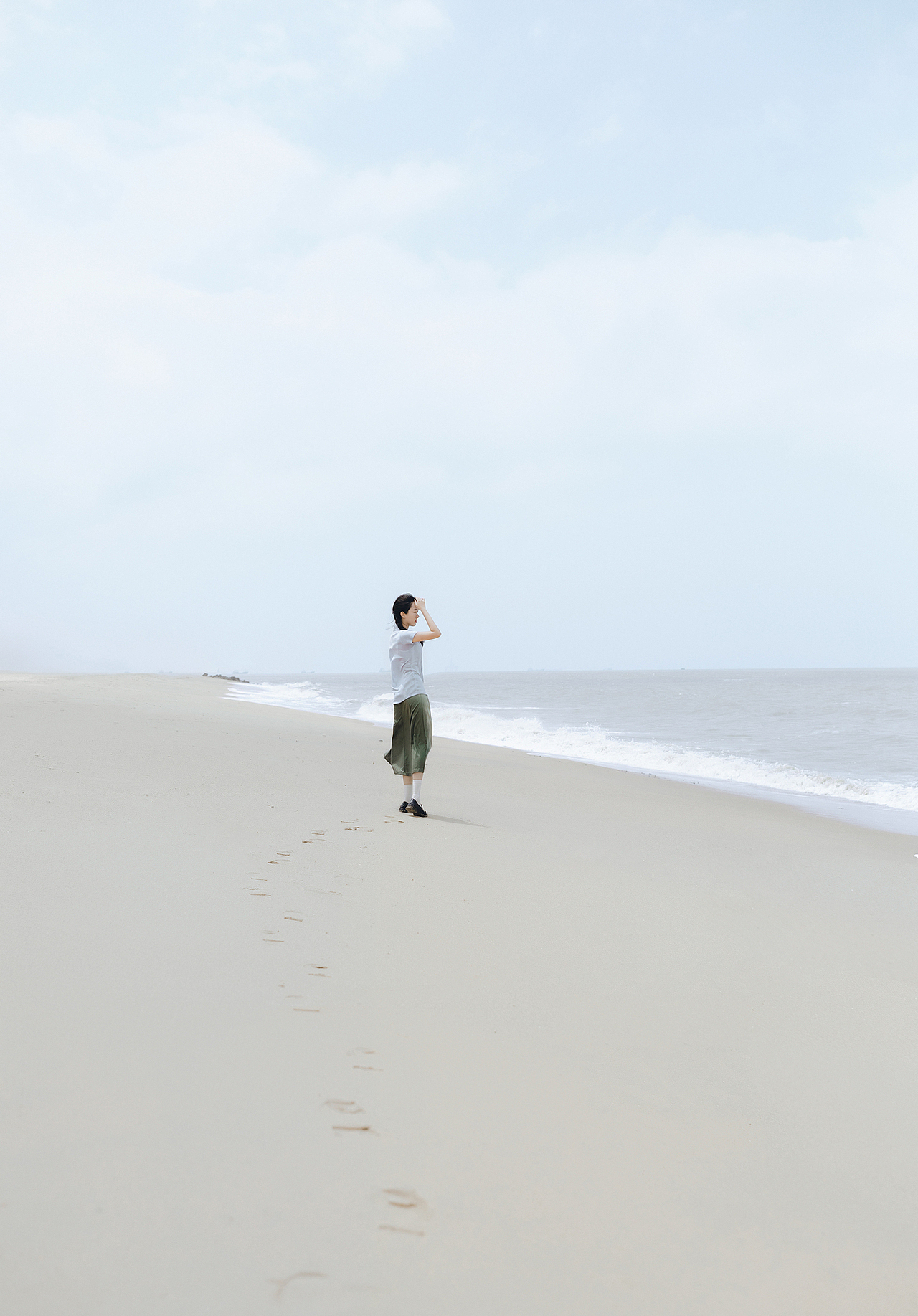 日系海边人像写真 乌龙茶