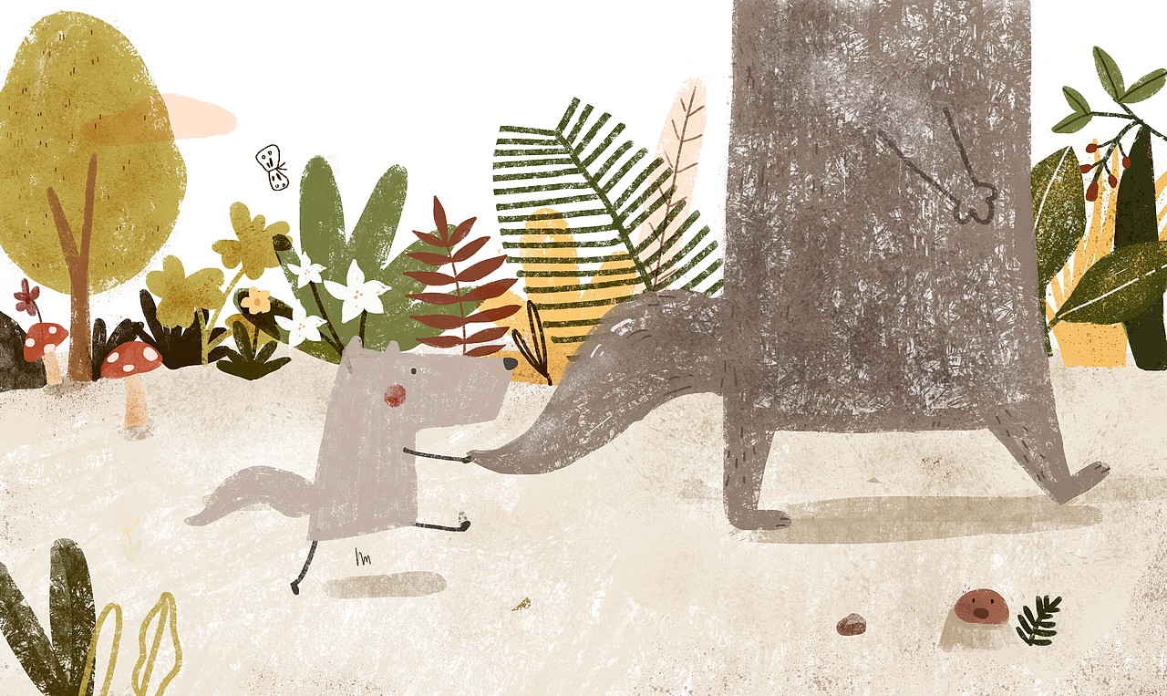 绘本故事《我要走前面》