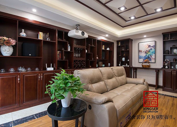 恒瑞玺湖400平米新中式装修实景案例