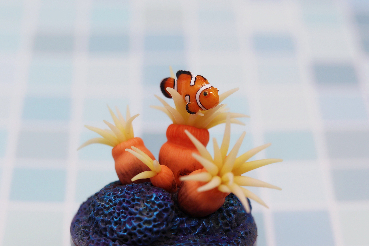 【粘土自制】超迷你的小丑鱼尼莫