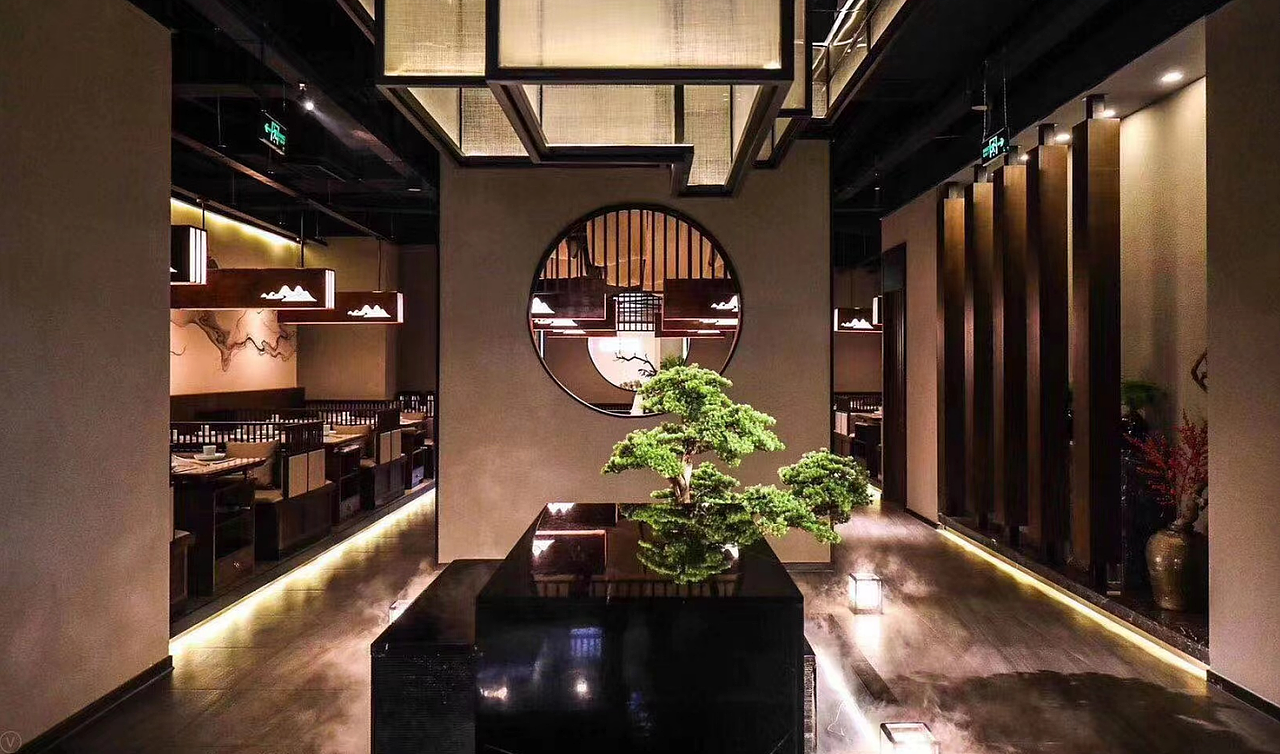 朴之美学,拙之精神-餐厅落地