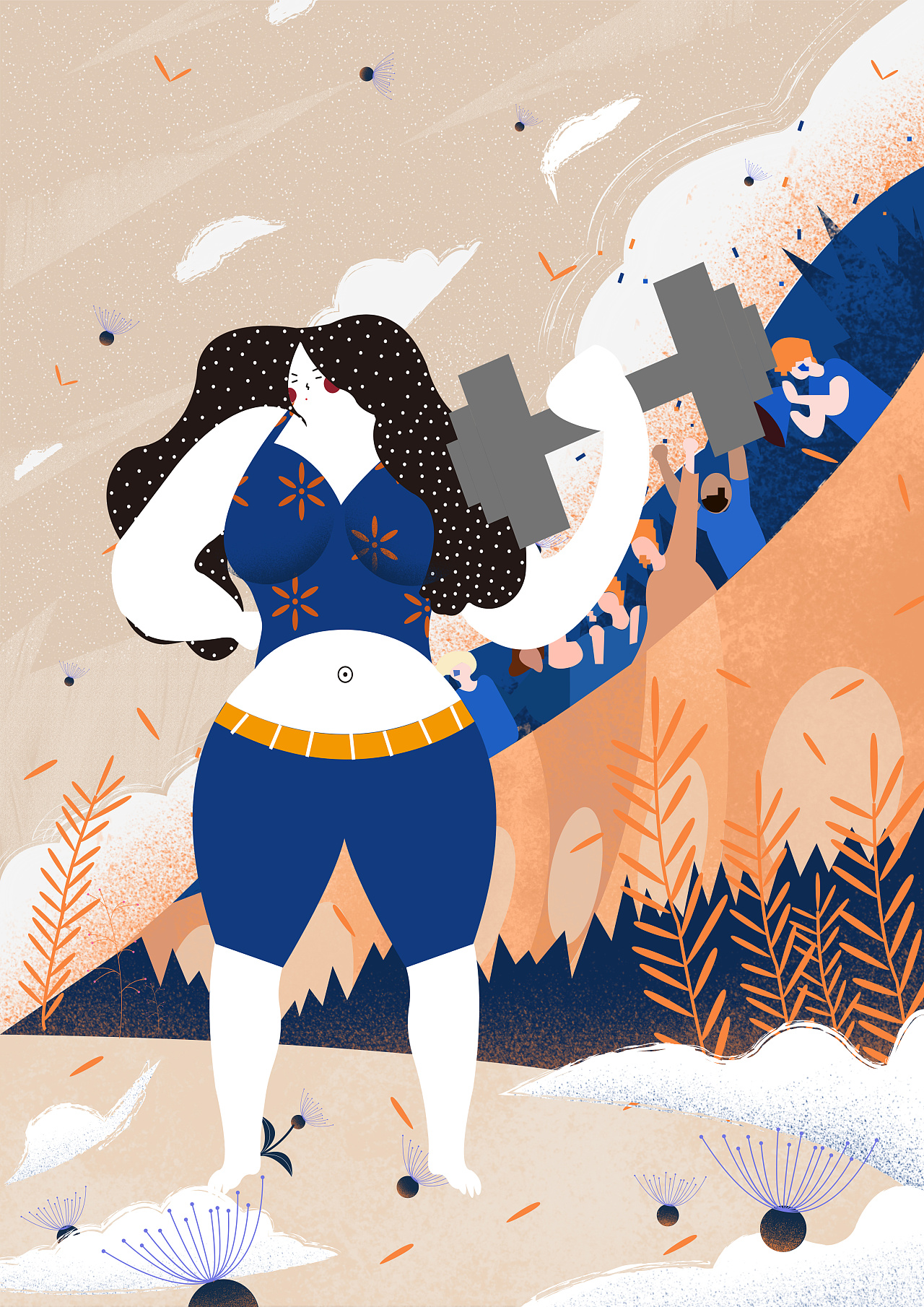 胖女孩|插画|创作习作|小馒头子 - 原创作品 - 站酷 (zcool)