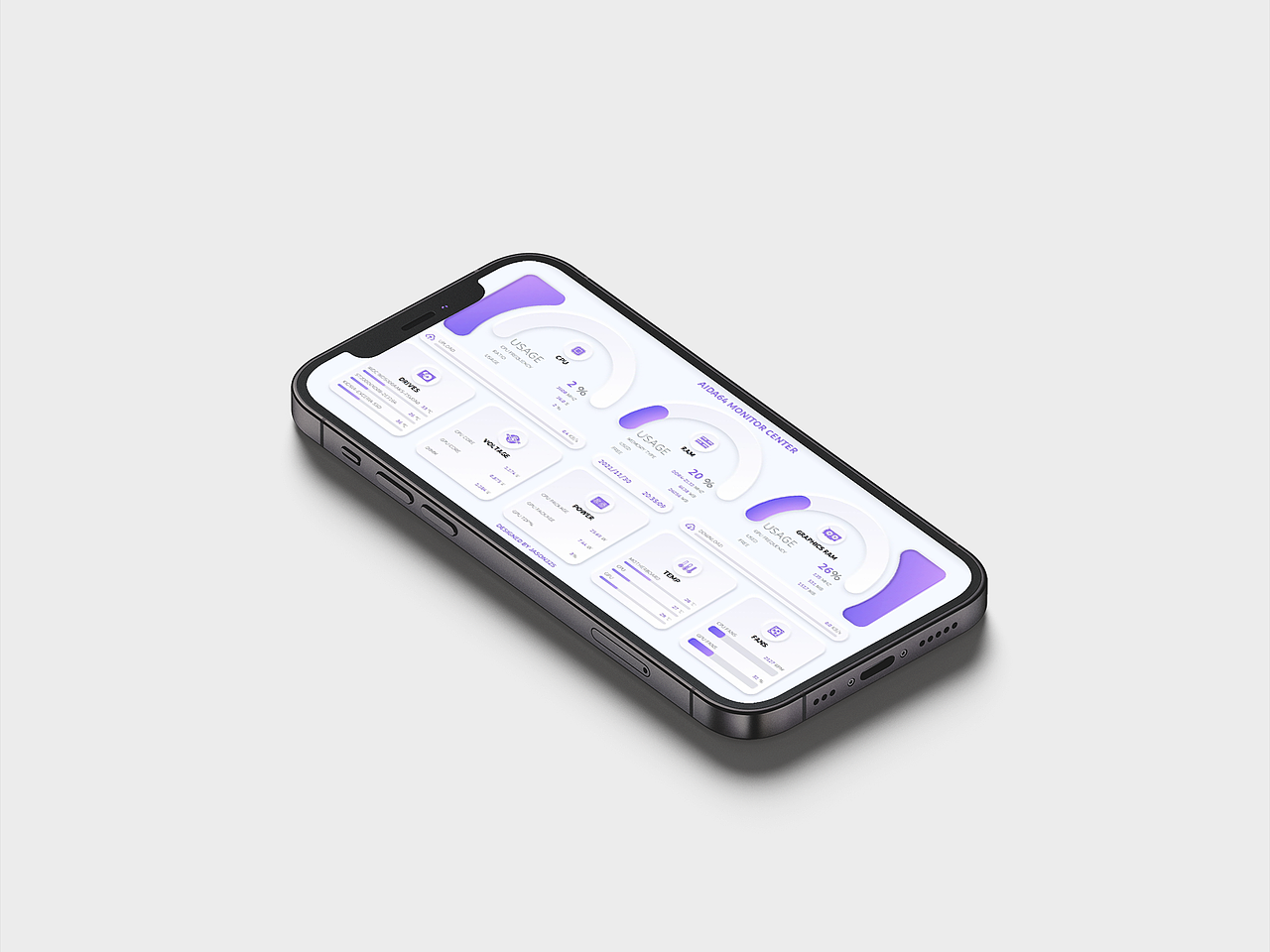 AIDA64新拟态风格模板《轻拟物》（图ZMjc5NjM1NjUy） - 软件界面 - 站酷设计师Jason3zs原创素材 - 站酷ZCOOL