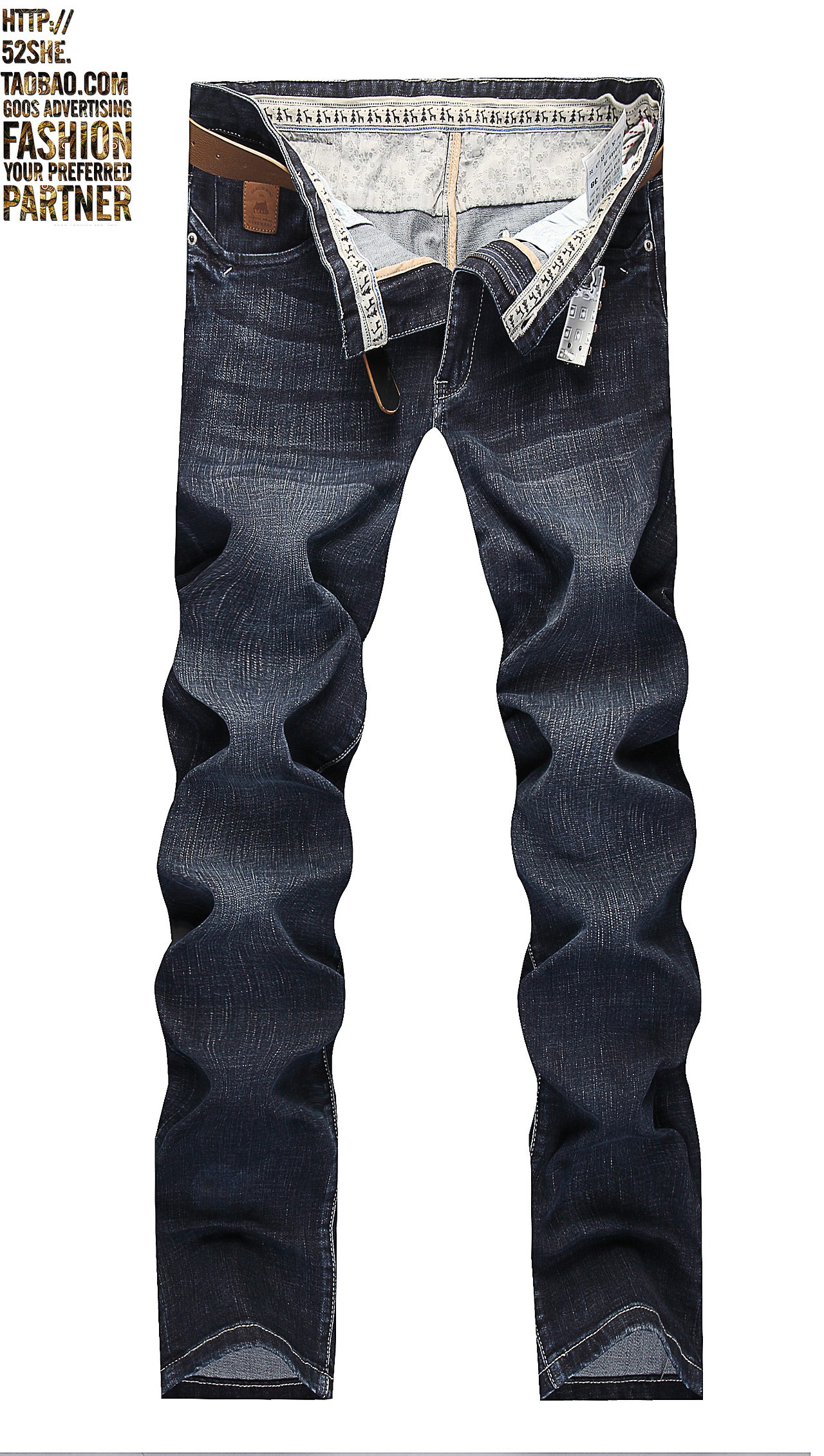 淘宝摄影产品服装摄影 男装牛仔裤平铺拍摄 裤子挂拍网拍拍照拍摄