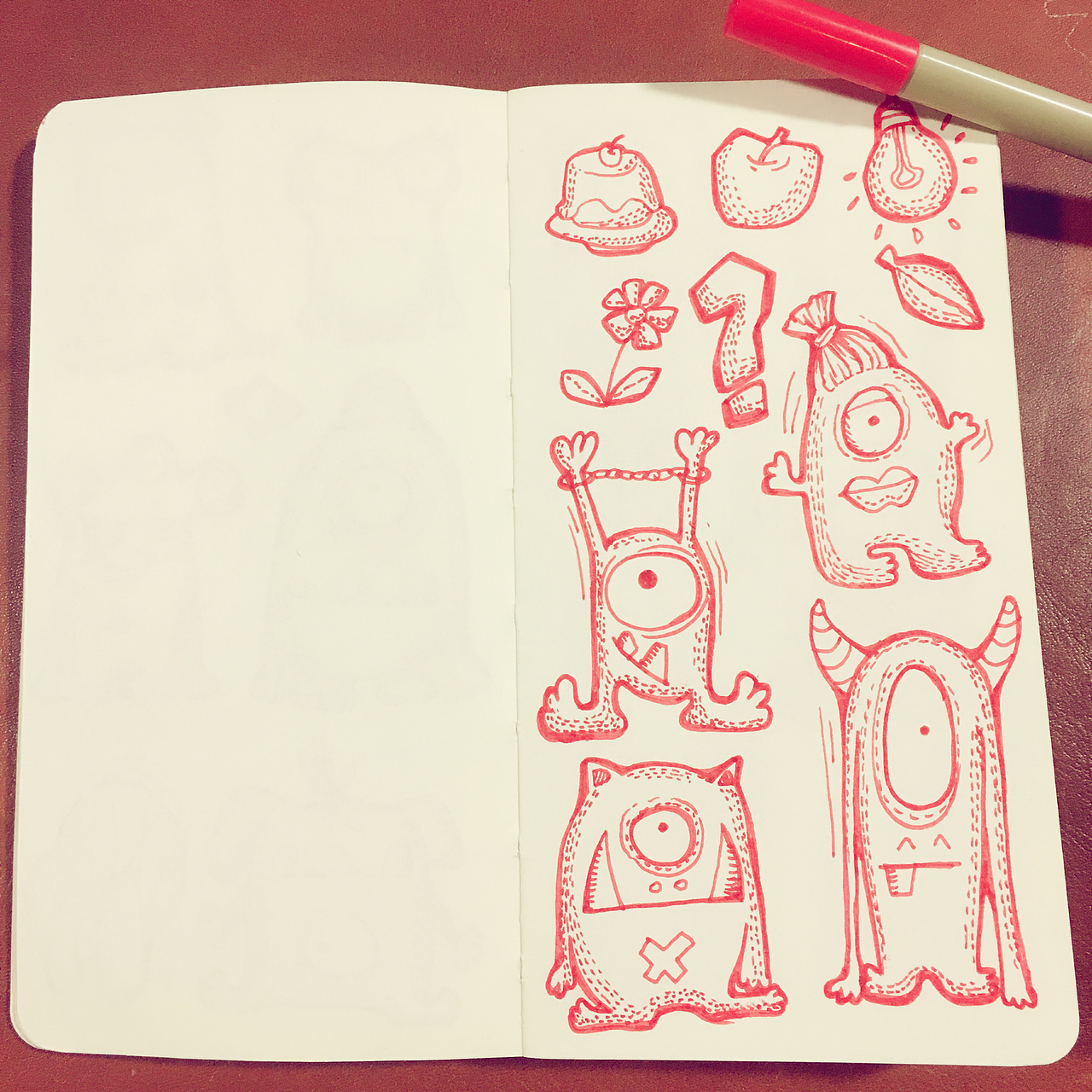 脑子里的怪兽（图ZNjEyNTA0ODA=） - 儿童插画 - 站酷设计师王吨吨原创素材 - 站酷ZCOOL