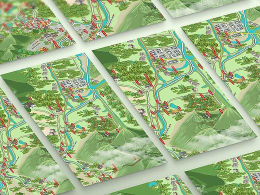 手绘景区地图(二)