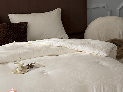 欢喜视觉 家纺摄影 提花大豆被