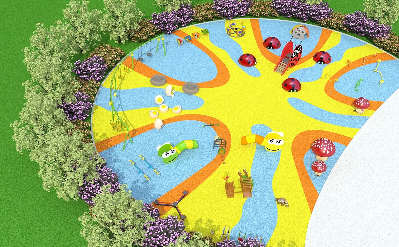 0-6岁学前幼儿区鸟瞰图