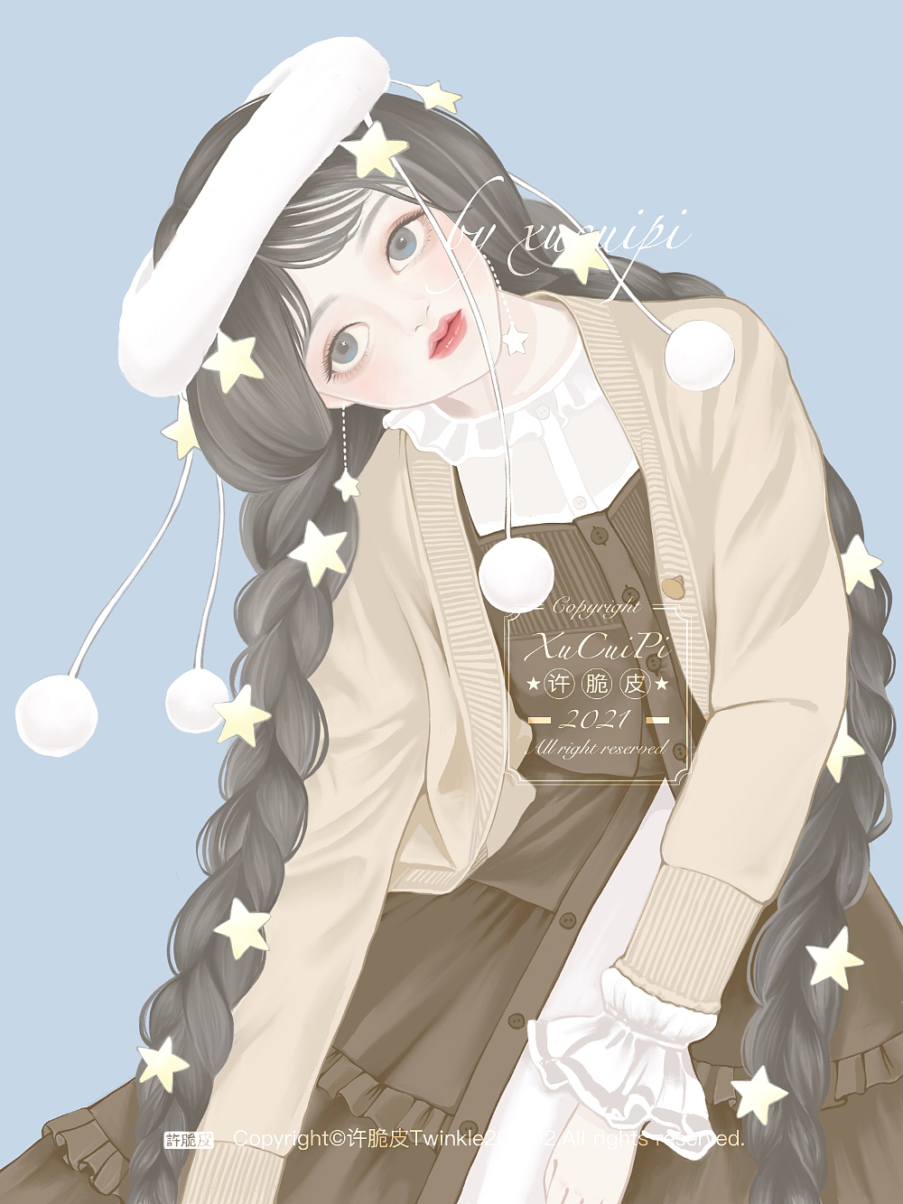 少女系-2月那些画（图ZMjQ0NTI5ODE2） - 创作习作 - 站酷设计师许脆皮原创素材 - 站酷ZCOOL