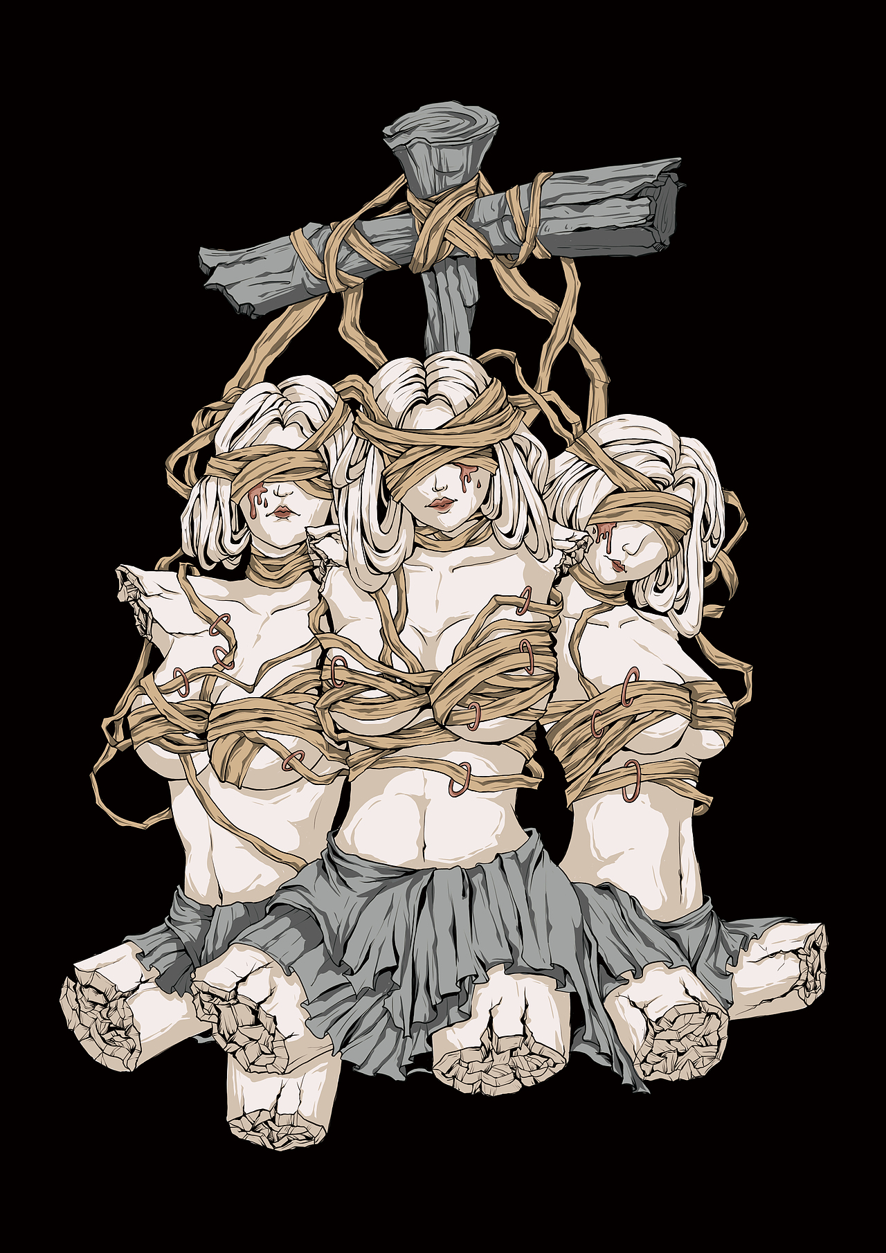 苦痛奇迹---三字之节（图ZMjg5NTk5NzYw） - 艺术插画 - 站酷设计师谢甜原创素材 - 站酷ZCOOL