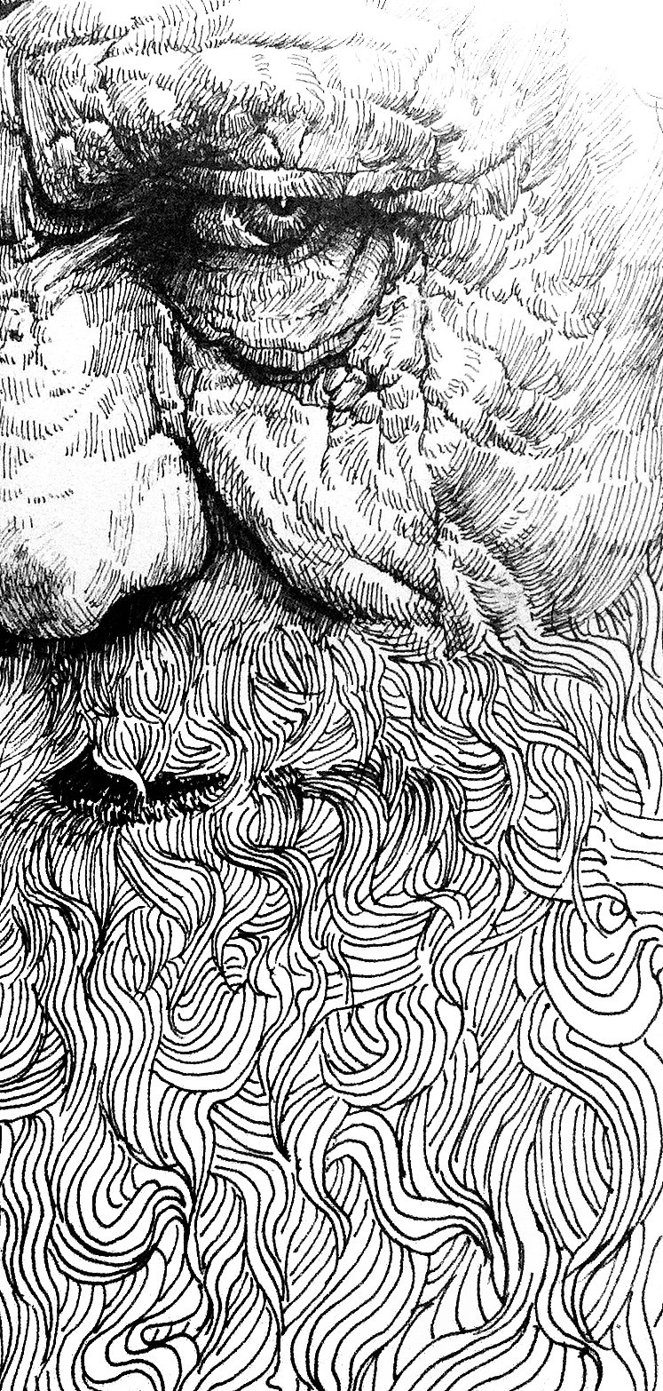 钢笔画 炭笔画（图ZMTgwNjkxMDQ=） - 绘画 - 站酷设计师付浩原创素材 - 站酷ZCOOL