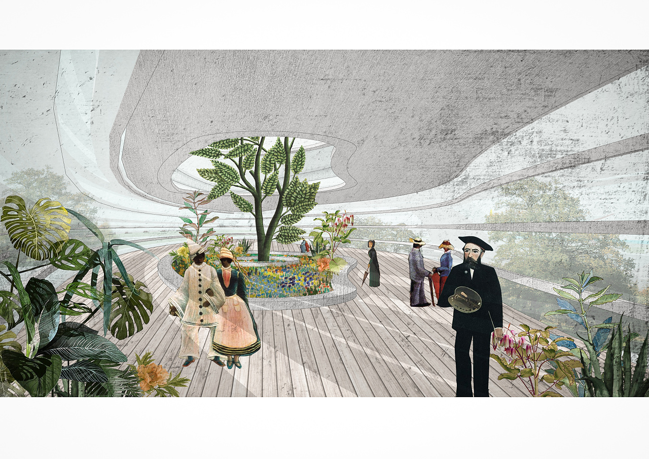 拼贴风效果图|空间|景观设计|芒贤超人 - 临摹作品 - 站酷 (zcool)