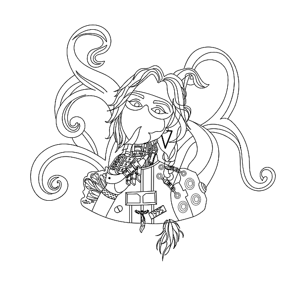 创意图案--《画自己》（图ZMjQyMjk3MDE2） - 新锐潮流插画 - 站酷设计师韩不瘦原创素材 - 站酷ZCOOL