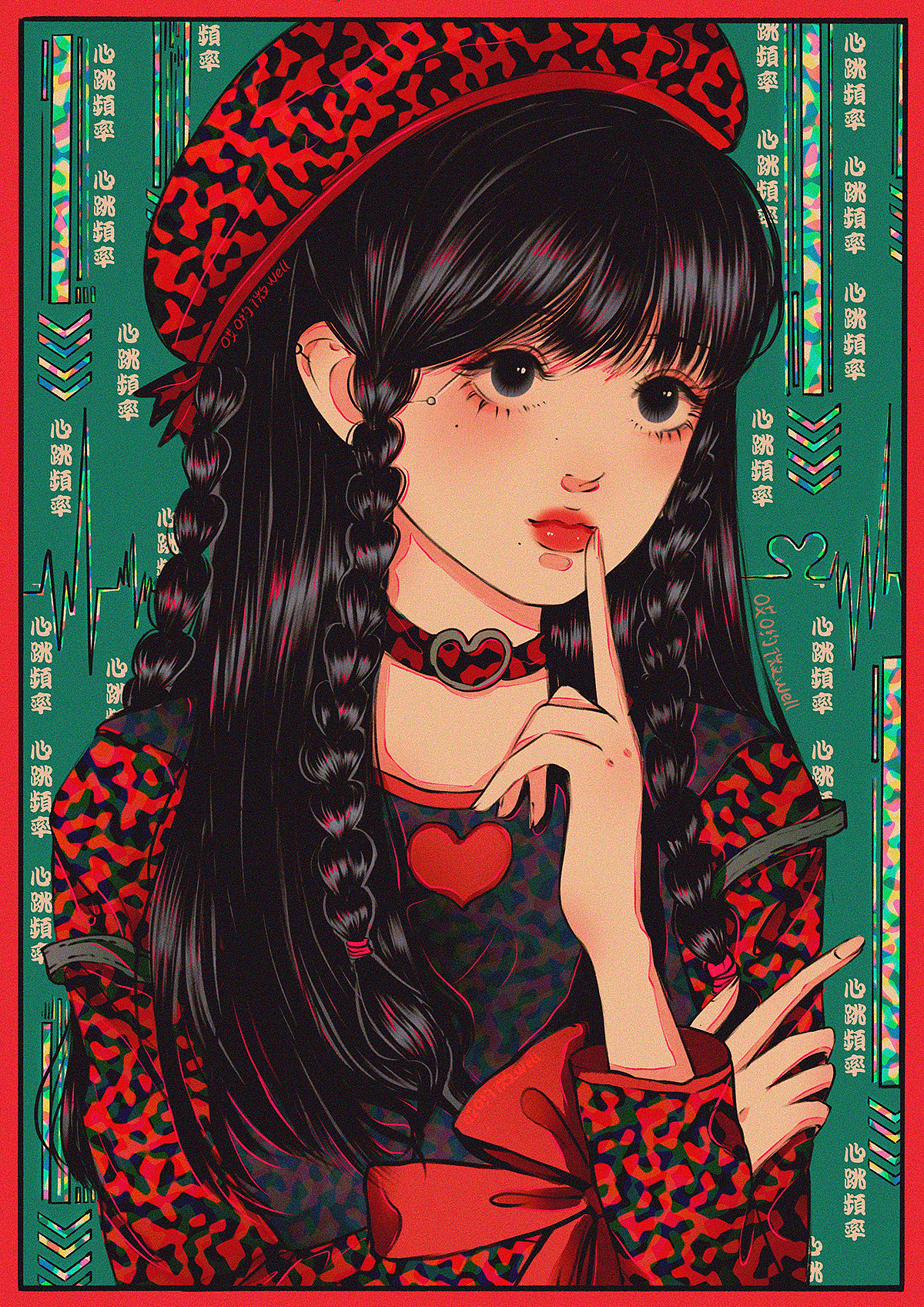 甜酷少女系列集合|插画|创作习作|哎哟微well - 原创作品 - 站酷