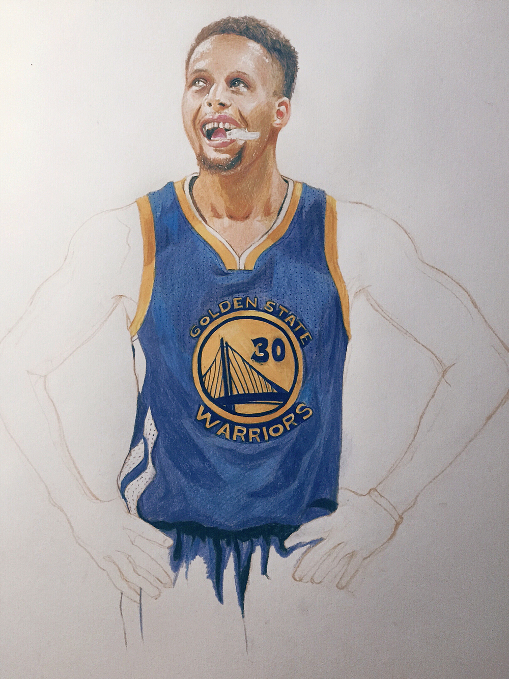 stephencurry勇士彩铅