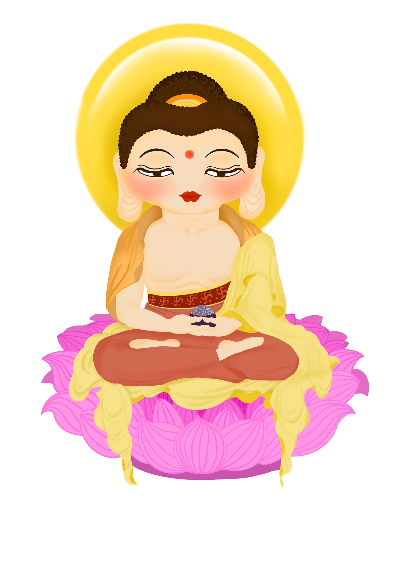中国传统佛教人物形象卡通化设计（原创）|平面|IP形象|uisiun - 原创作品 - 站酷 (ZCOOL)