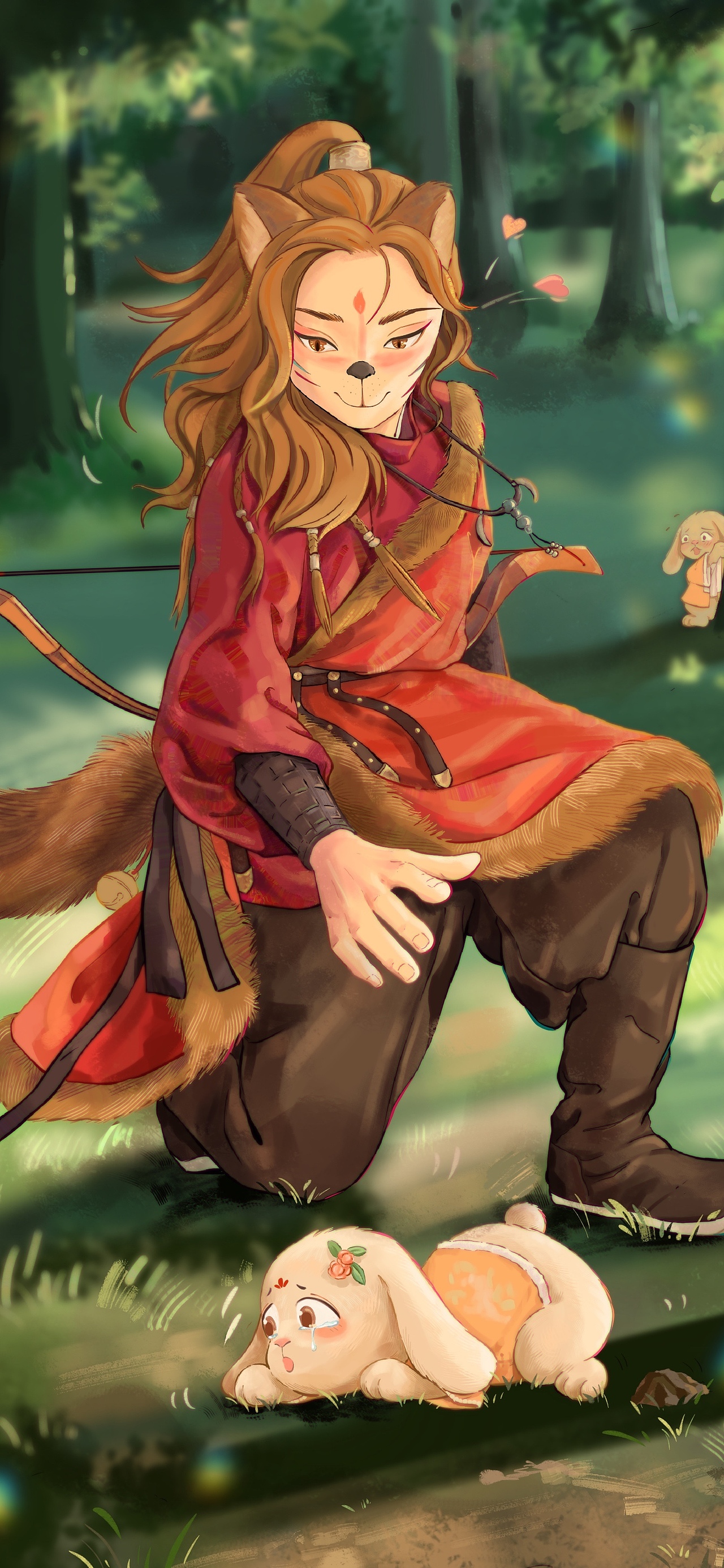 狐貍獵人和兔子小姐（圖ZMjkxODQ0MDQ0） - 創(chuàng)作習(xí)作 - 站酷設(shè)計師大梨子kiki原創(chuàng)素材 - 站酷ZCOOL