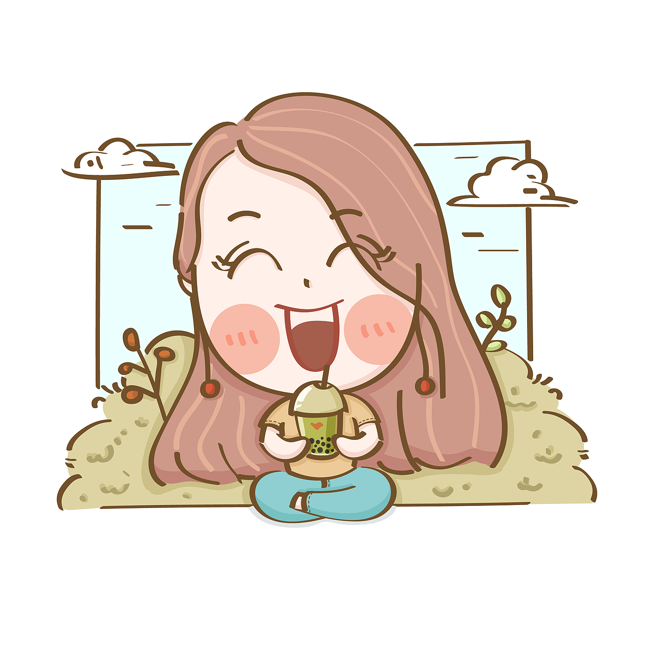 开心一刻|动漫|单幅漫画|我是小猪猪i_原创作品-站酷zcool