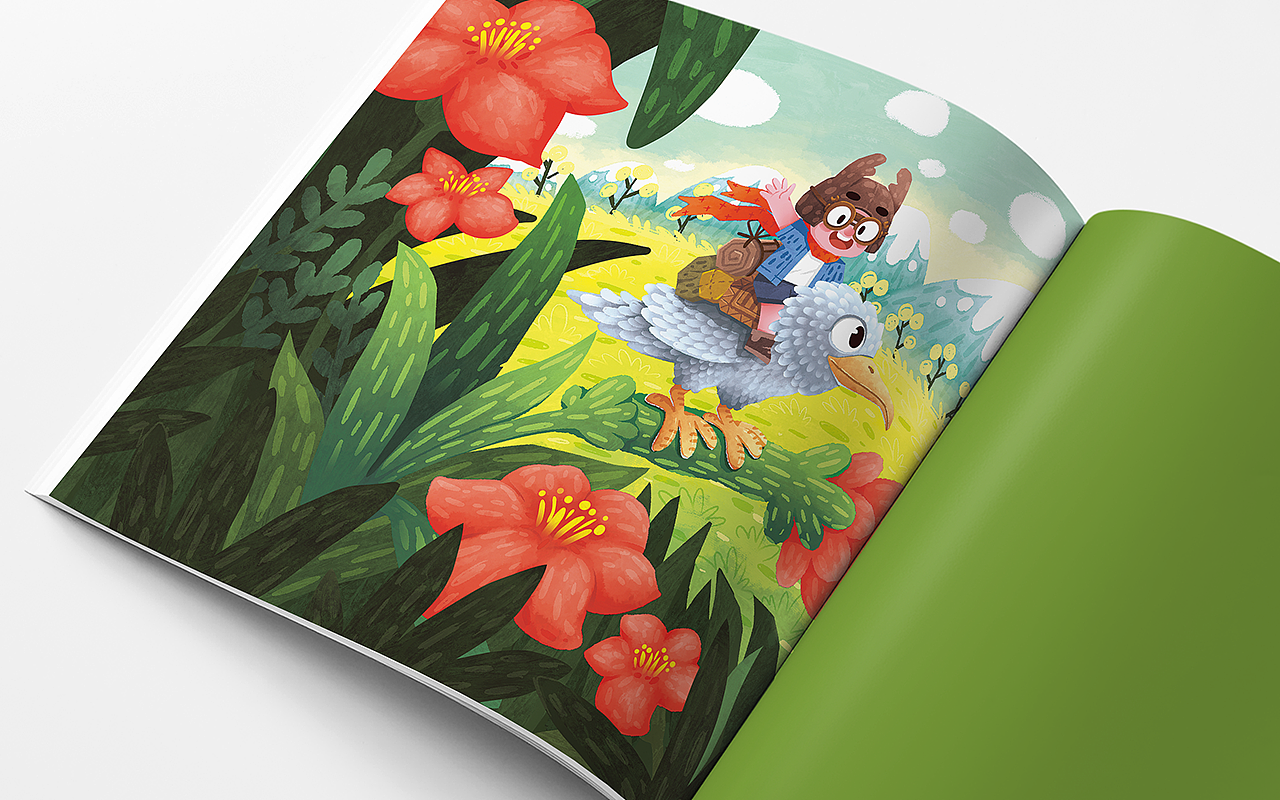 儿童插画<花丛历险记>