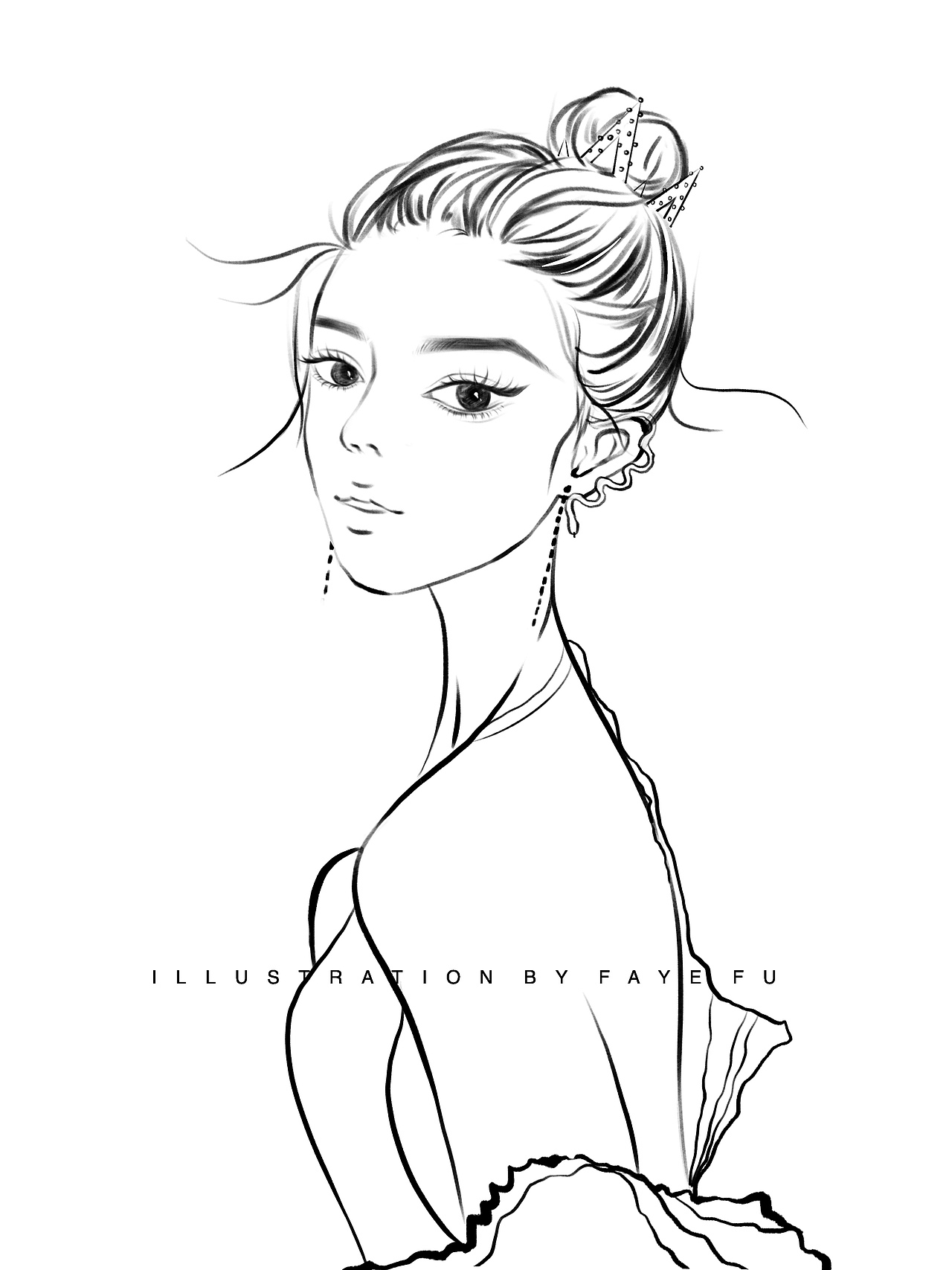 小仙女线稿合集