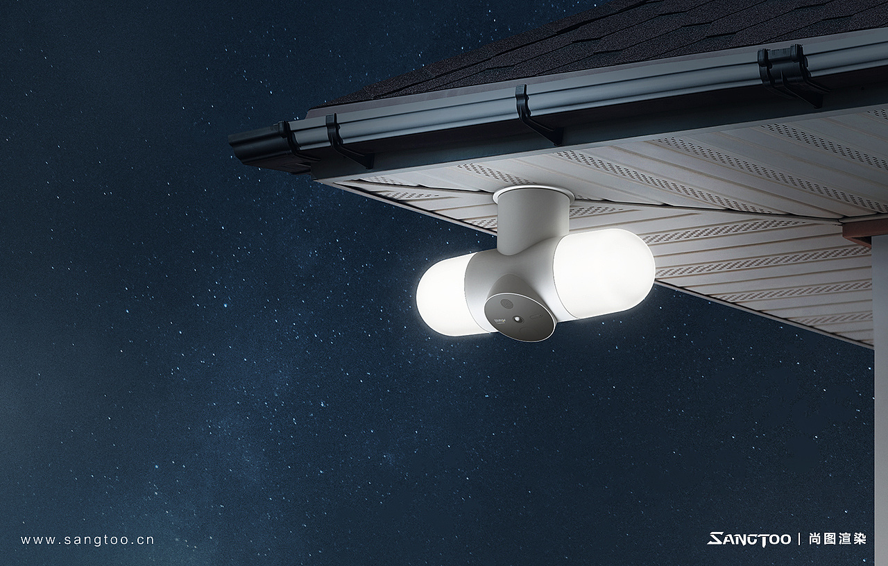 litmor智能安防摄像头产品效果图 / 产品渲染|三维|机械/交通|尚图