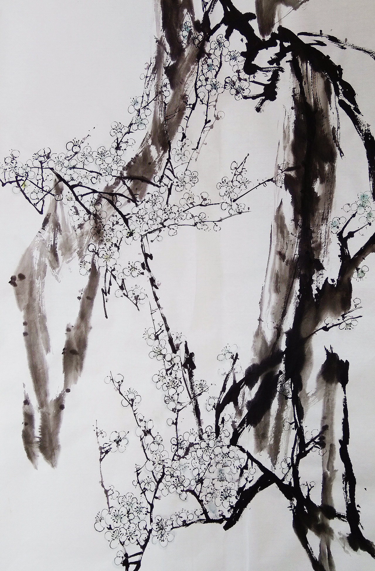 那些筆墨暈染下的點(diǎn)點(diǎn)小花（圖ZMTE0MzEzMTky） - 繪畫 - 站酷設(shè)計(jì)師花瓶里原創(chuàng)素材 - 站酷ZCOOL