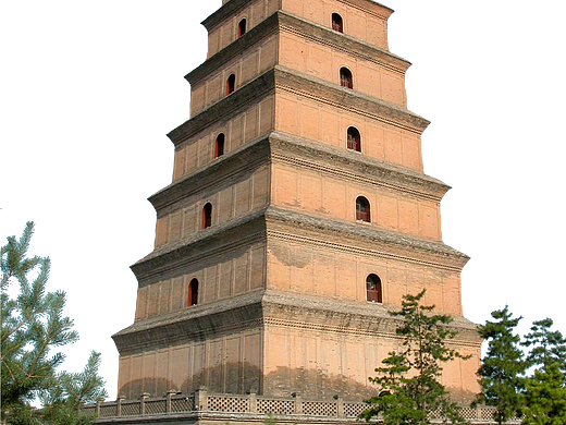 西安大雁塔免抠素材