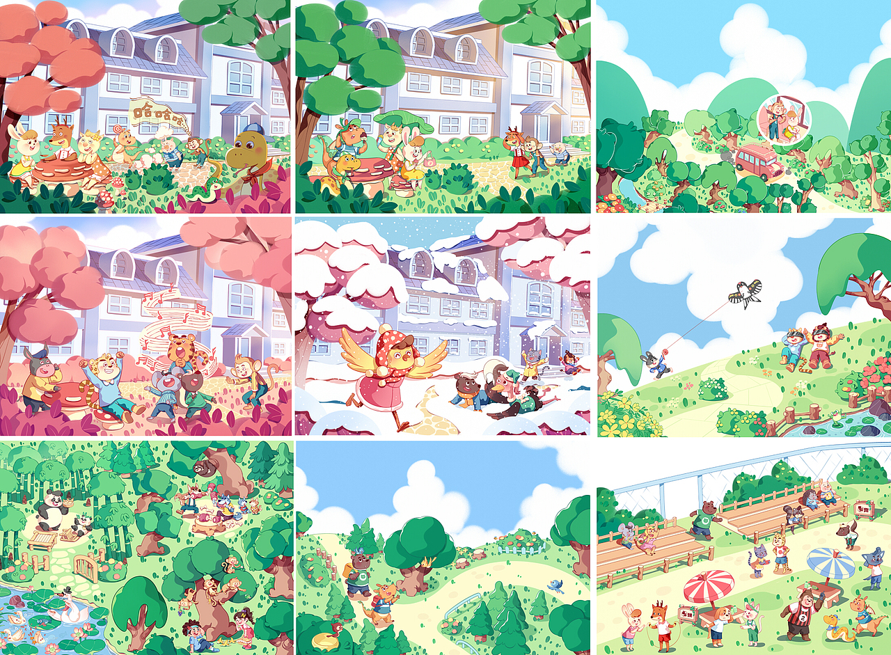 2021作品集（图ZMjgyNjU2MjUy） - 儿童插画 - 站酷设计师a熊喵吉祥原创素材 - 站酷ZCOOL