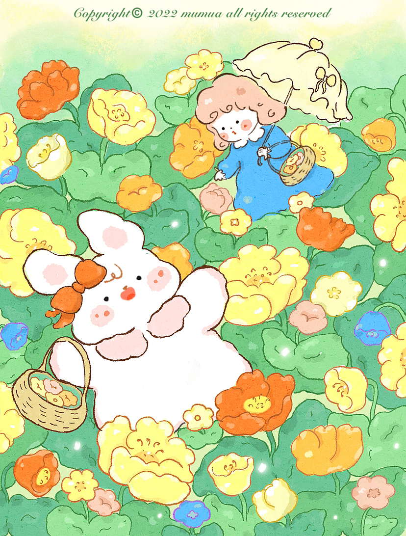 午后花園????（圖ZMzE4MTM1NTg4） - 商業(yè)插畫 - 站酷設(shè)計(jì)師mumua木木原創(chuàng)素材 - 站酷ZCOOL