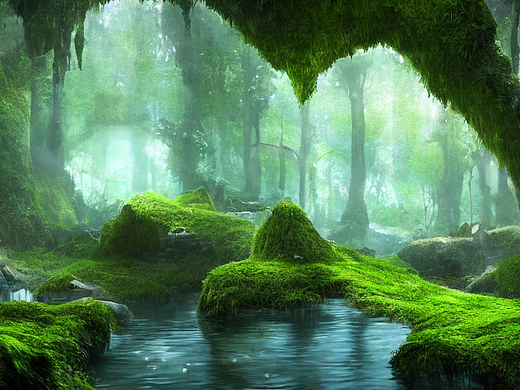 #AI创作实验室#从微细的意志,和平的地下洞穴池塘石窟,（个人主页-ZNjIyNjkwNjQ=） - AI作品 - 站酷设计师楚梦缘原创素材 - 站酷ZCOOL