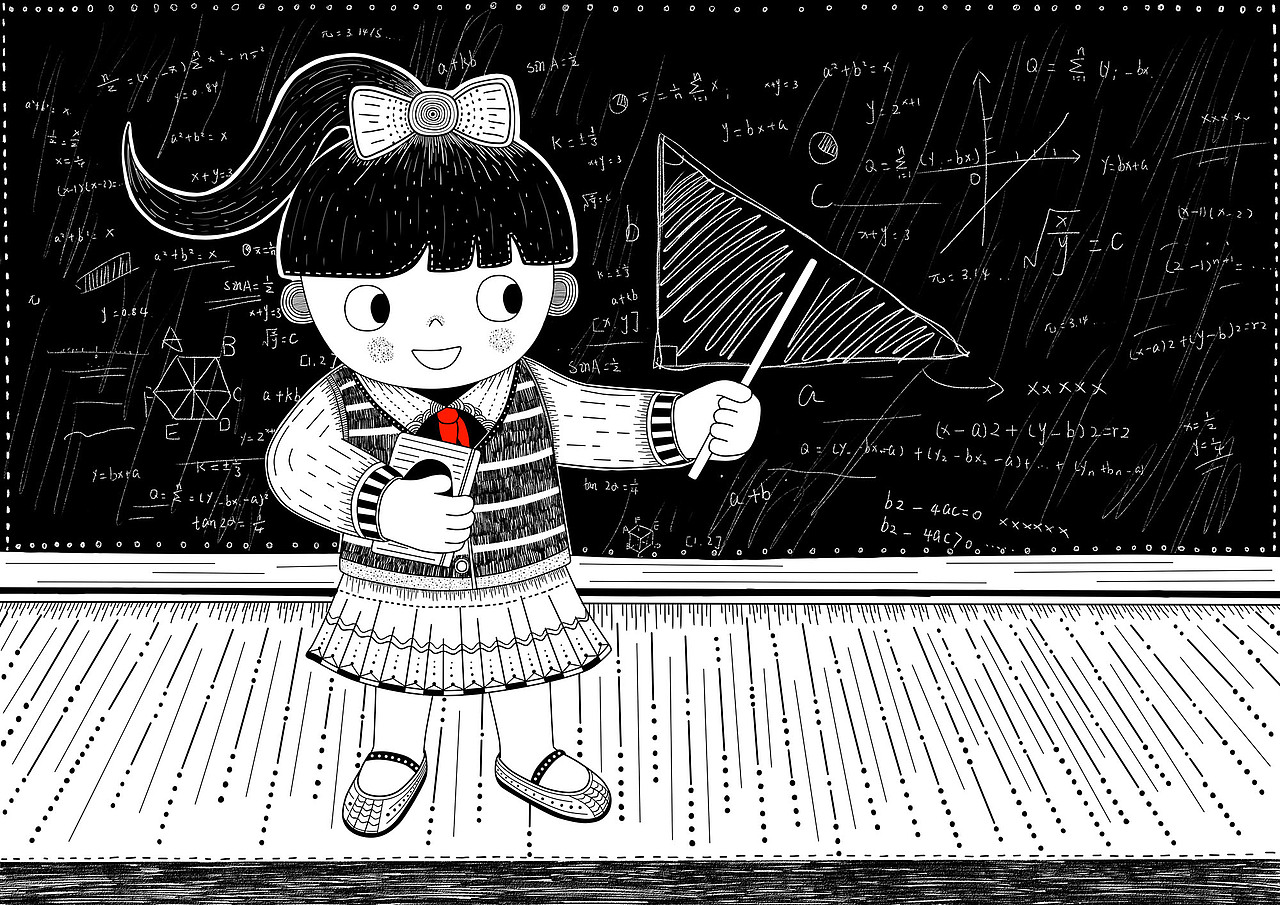 毕业设计-“童年梦”黑白插画设计（图ZNDk5NjYxOTY=） - 概念设定 - 站酷设计师缄默不是淑原创素材 - 站酷ZCOOL