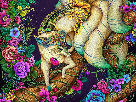 山海经异兽之九尾狐