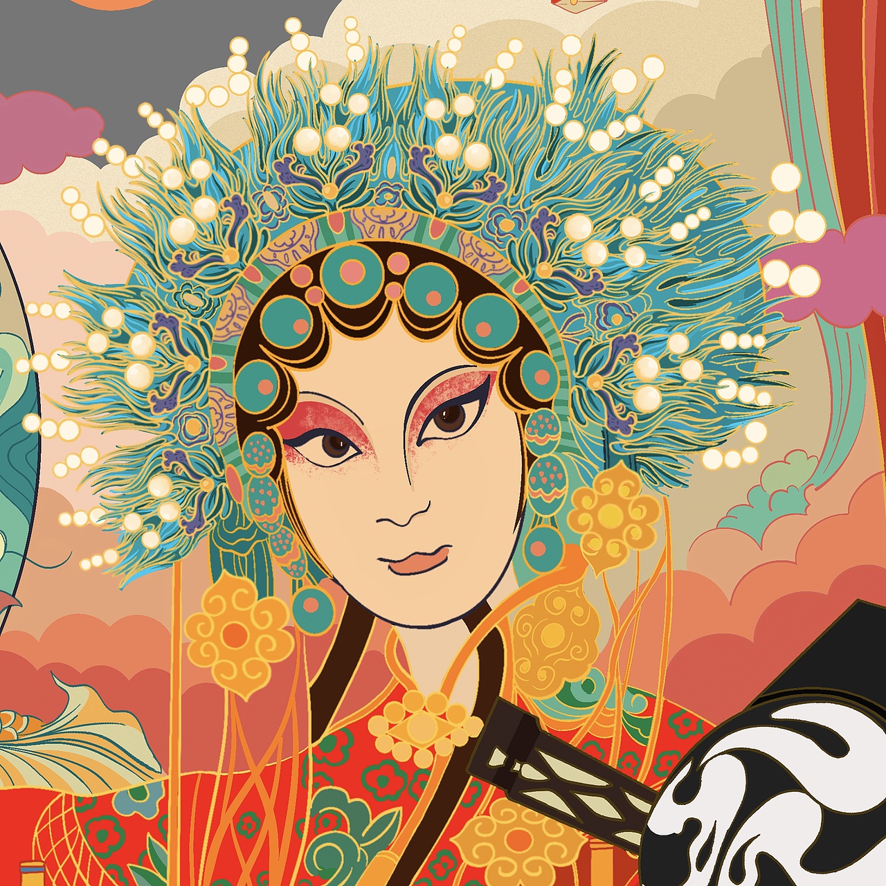 京剧艺术海报双年展海报设计