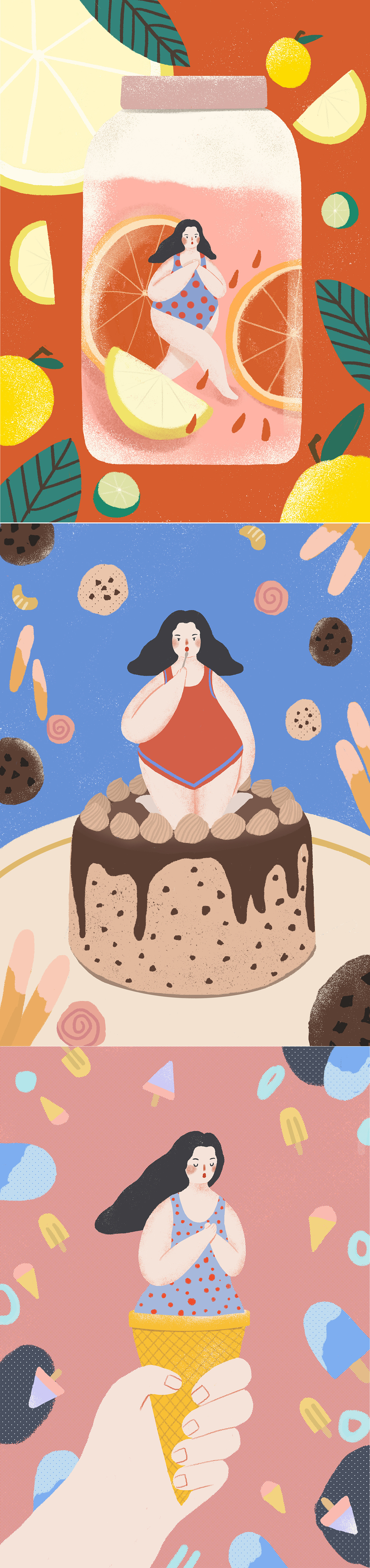 肥胖的不归路（图ZMjE3MDYzMDM2） - 创作习作 - 站酷设计师大Z大小姐原创素材 - 站酷ZCOOL