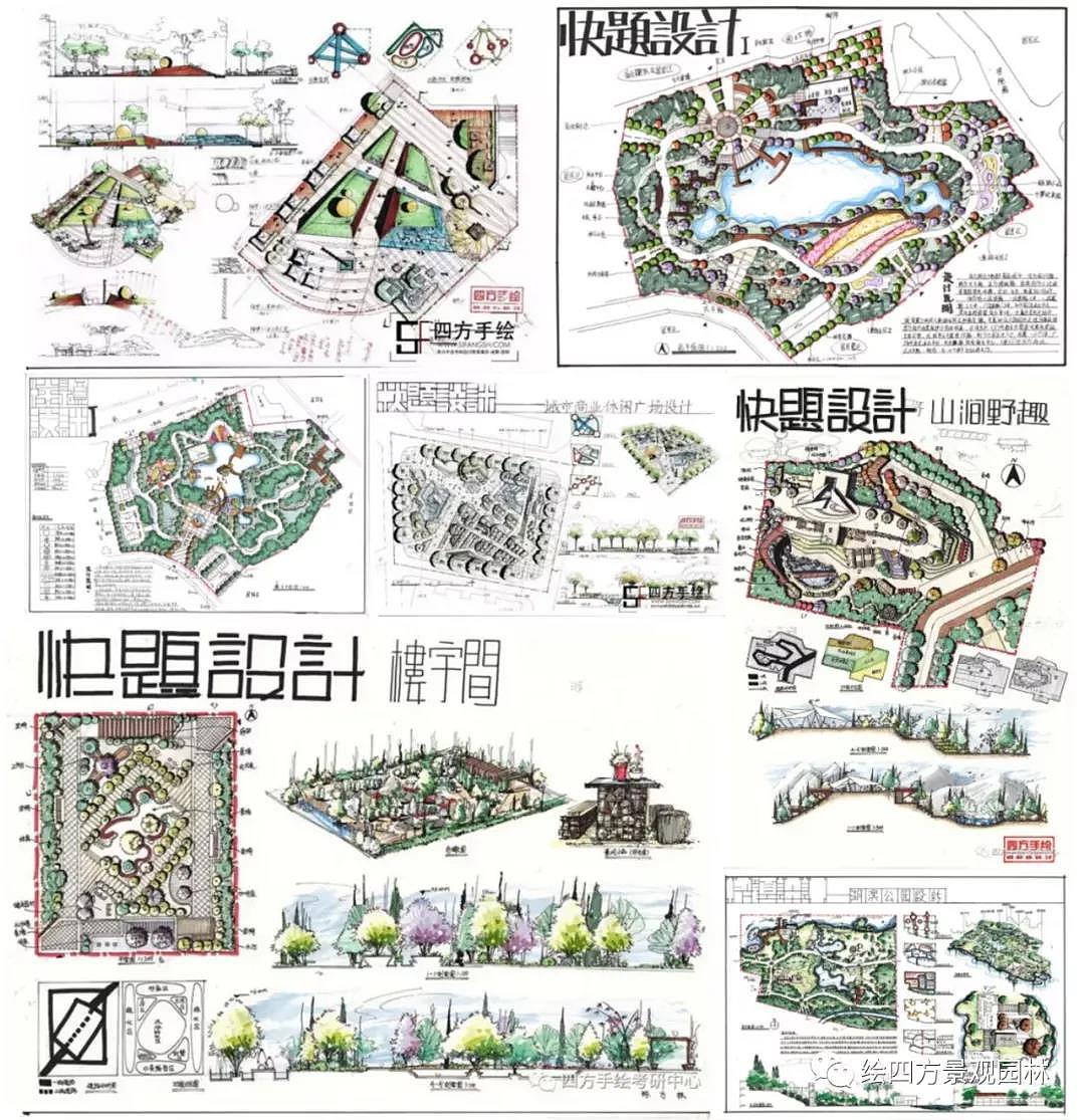 川大风景园林考研快题设计高分作品