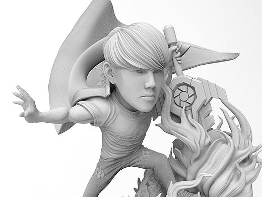 2018年LPL衍生紀(jì)念-Zbrush個人雕刻（個人主頁-ZNDk0NTAyMTI=） - 人物/生物 - 站酷設(shè)計師恐龍貓原創(chuàng)素材 - 站酷ZCOOL