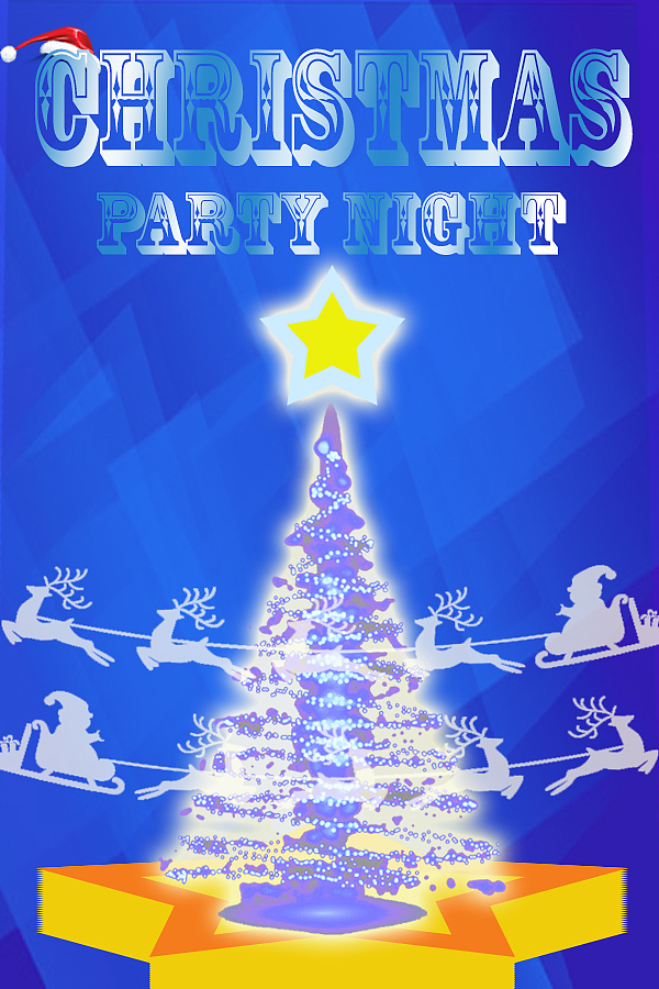 圣诞海报之冷色Party Night