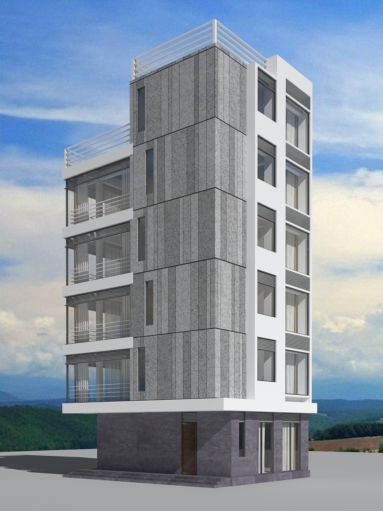 广东现代别墅设计,五层自建房设计 ,狮子座建房设计|空间|建筑设计