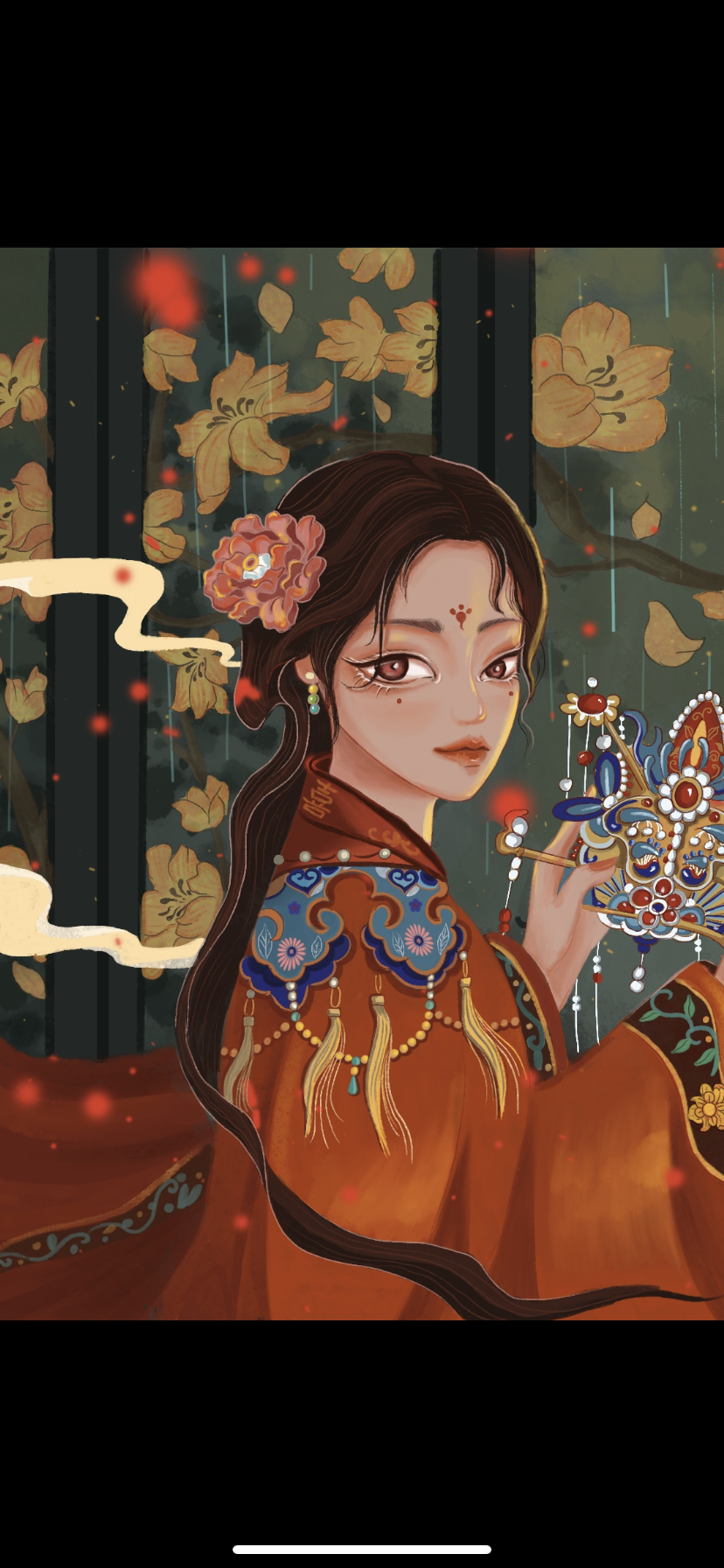 国风原创插画—关于嫁衣